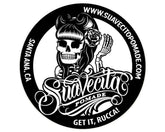 Suavecita Black and White Tin Sign