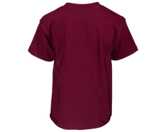 Finger Scoop Burgundy Tee