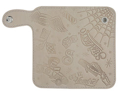 Patterned Chain Wallet - Natural