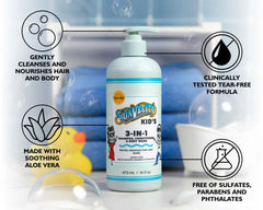 Kids 3-in-1 Shampoo, Conditioner & Body Wash