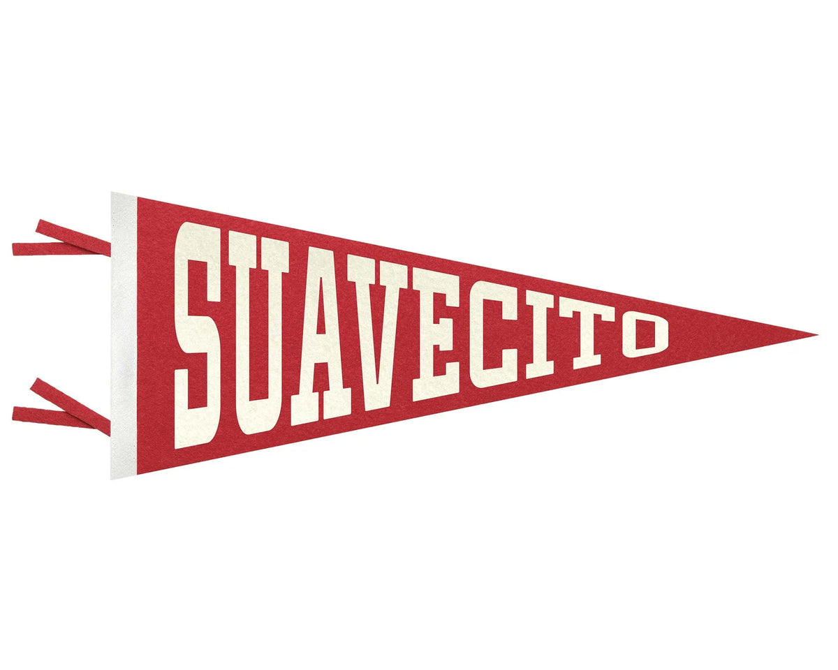 Suavecito Block Felt Pennant